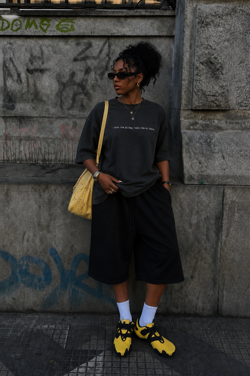 #TUDU TEN SE ORA TUDU TEN SE TENPU - Unisex Oversized faded t-shirt