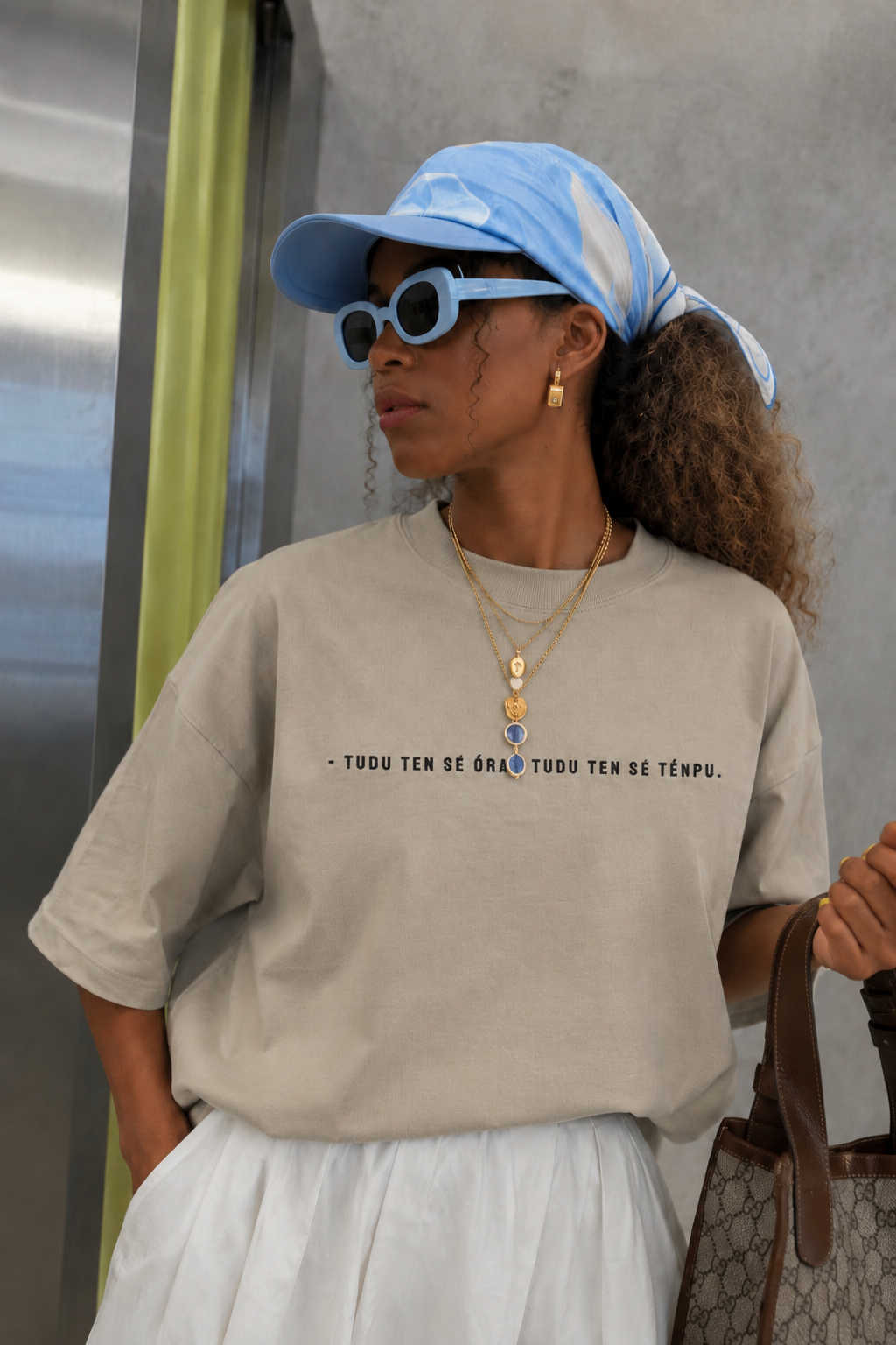 #TUDU TEN SE ORA TUDU TEN SE TENPU - Unisex Oversized faded t-shirt