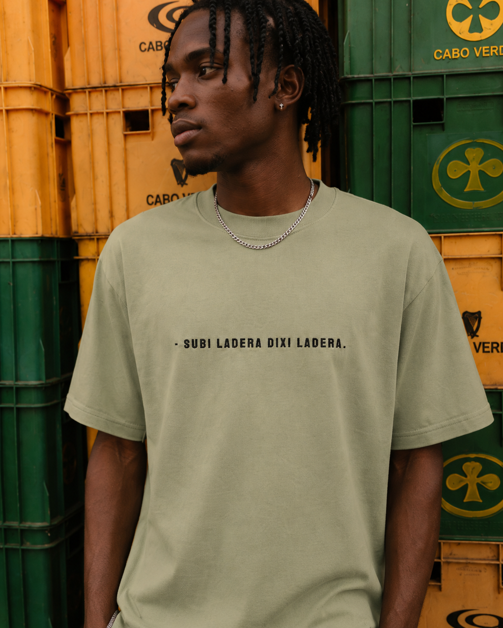 #SUBI LADERA DIXI LADERA - Unisex Oversized faded t-shirt