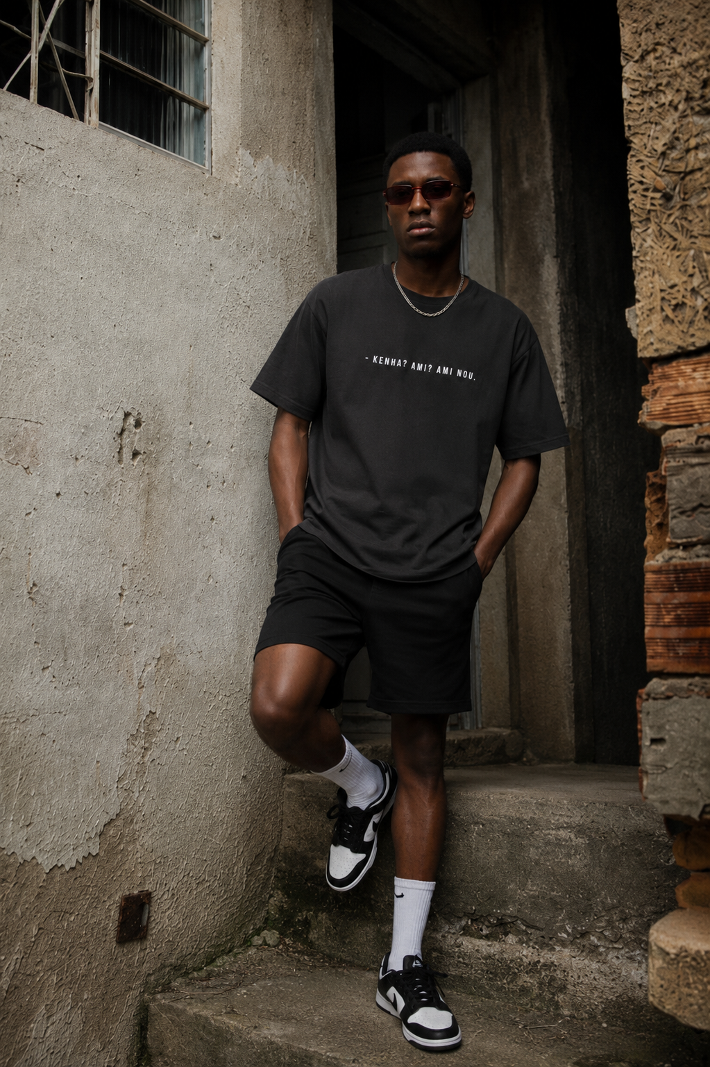 #KENHA AMI AMI NOU - Unisex Oversized faded t-shirt