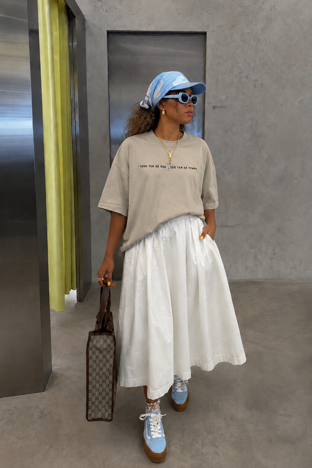 #TUDU TEN SE ORA TUDU TEN SE TENPU - Unisex Oversized faded t-shirt