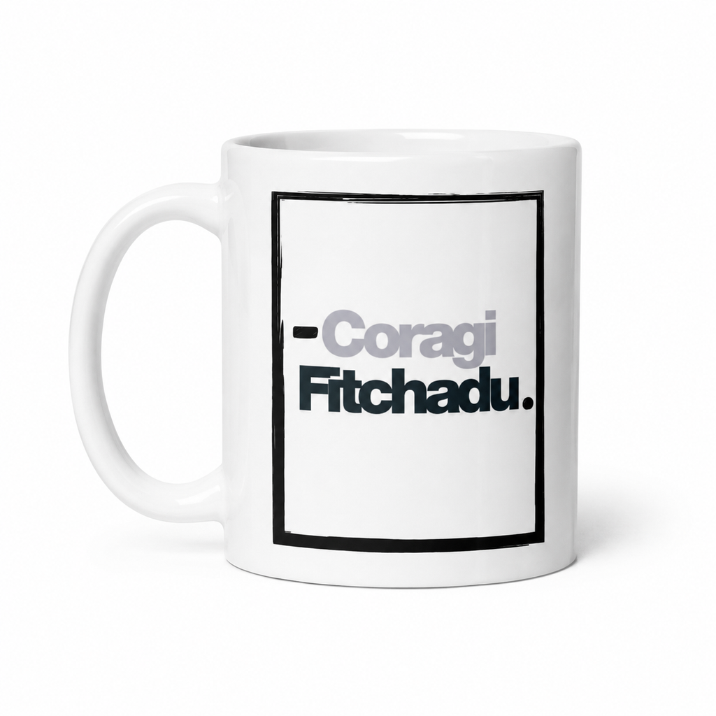 #CORAGI FITCHADU - White glossy mug