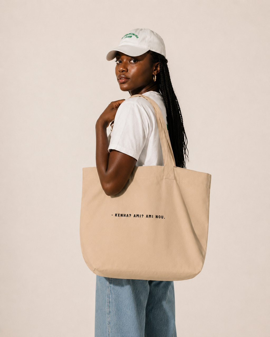 #KENHA AMI AMI NOU - Large organic tote bag