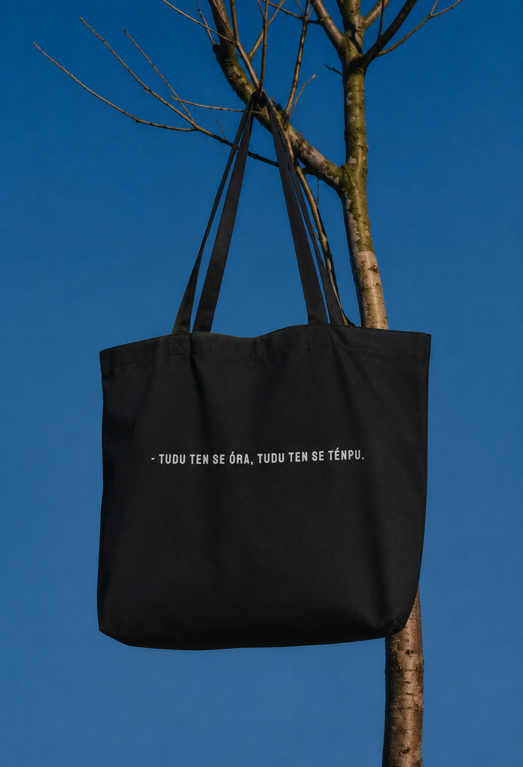#TUDU TEN SE ORA TUDU TEN SE TENPU - Large organic tote bag